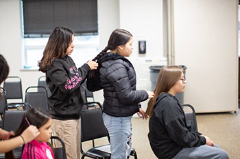 Monday, Oct. 14 is Native American Day! Celebrate it by learning about the Lakota tradition of hair braiding!